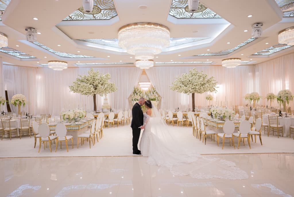 Romantic wedding setup